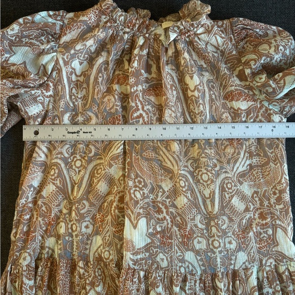 Ulla Johnson MAJA Long Sleeve Ruffled Bohemian Mini Dress Size 0 - Picture 13 of 14